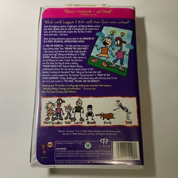 90s Cartoon Stickin’ Around VHS - Picture 3 of 7